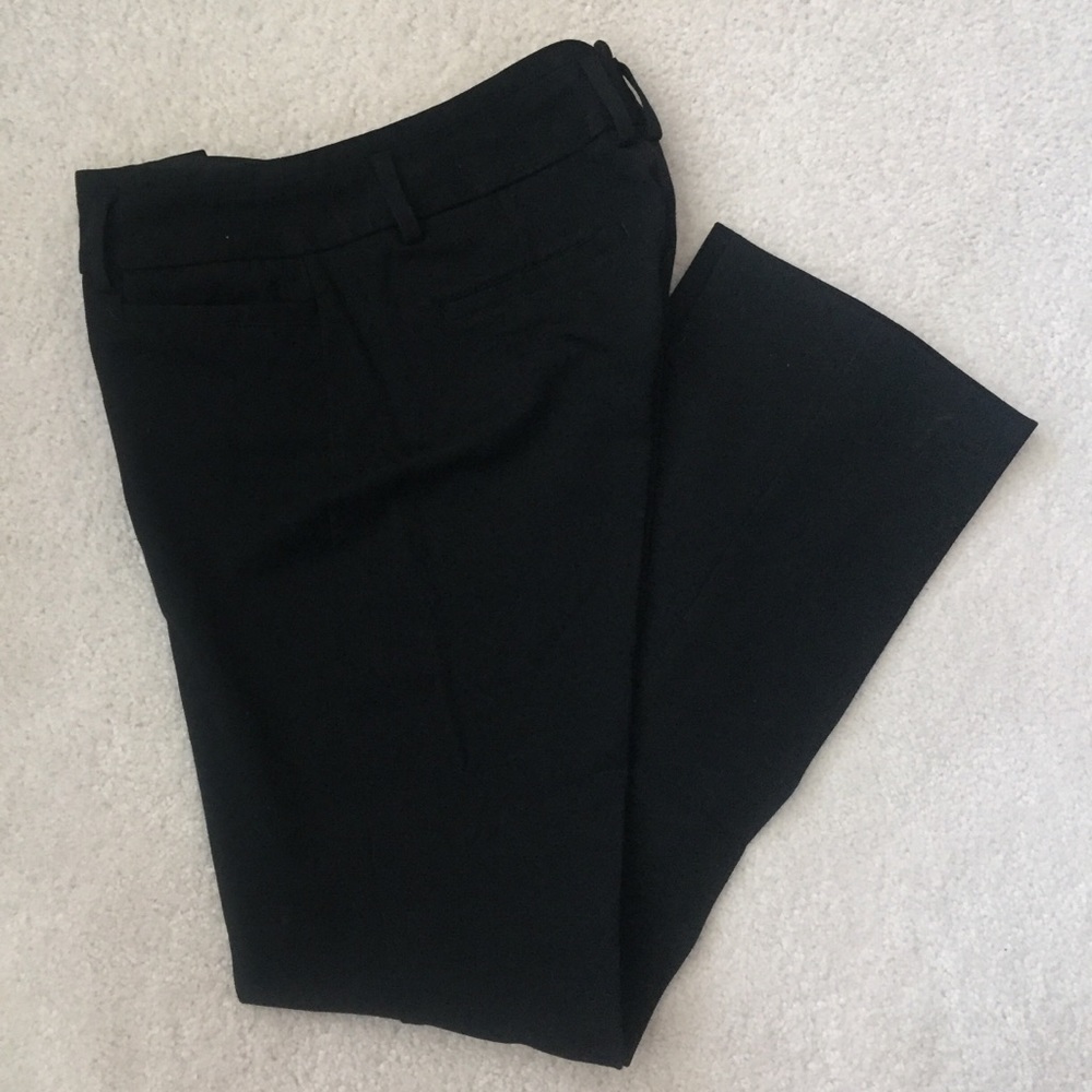 Black Columnist Boot Cut Dress Pants